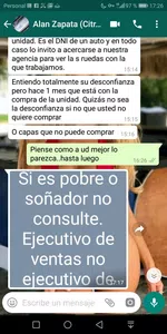 Un irrespetuoso el sr