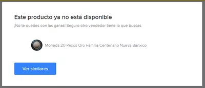 Me aparece ''este producto ya no está disponible"