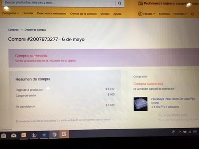Mercado libre no me devuelve mi dinero