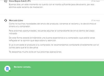 Reclamo de suspensión de cuenta por reclamo abierto cuando fue cerrado