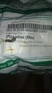 Via cargo, paquete perdido