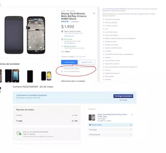 Compré módulo celular y se quebró al menor tacto