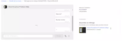 Vendedor no responde