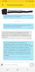 Compré libros y los revendió