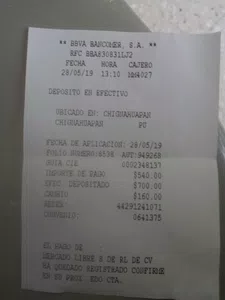 No me llego el producto realice el depósito desde el 28 de mayo de 2019
