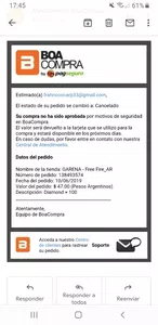No me deja comprar