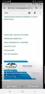 Estafa de progrearg