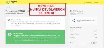 Mercado libre me estafó