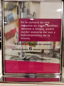 Suspención de curso para utilizar maquina de coser