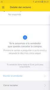 Sin devolución de la compra