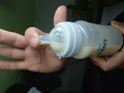 Las tetinas pierden leche