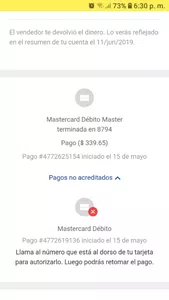 No me han devuelto mi dinero
