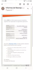 Debito automatico no solicitado