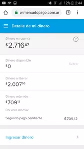 Problema con dinero