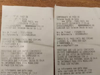 Deuda de baja linea fija 0343-4300591, ya la cancele