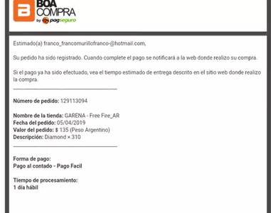 No me llegaron los pedidos q hice