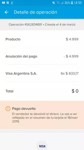 Cancele la totalidad