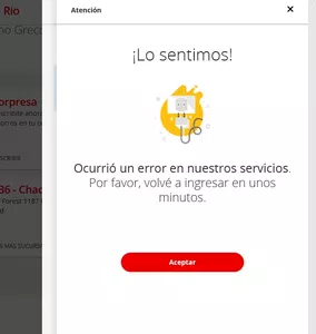 No puedo usar hombebanking