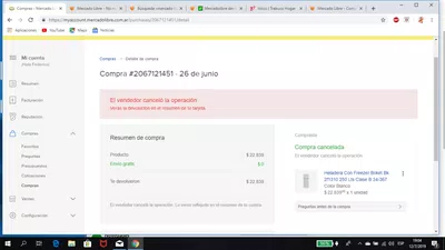 Compre con débito y no me regresan el dinero