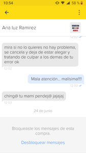 Falta de respeto, mentada de madre y groserías!