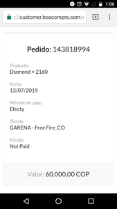 Pedido pagado, llevo esperando hace 2 dias