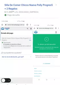 Dicen que el dinero esta devuelto y no es así