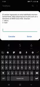 No esta hablitado momentaneamente