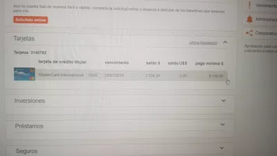Solicitud de baja de tarjeta itau movistar