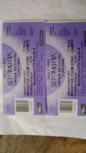 Envío entradas circosolei compradas entrada fan