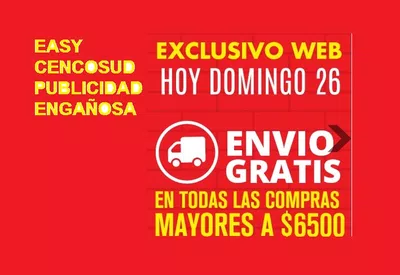 Publicidad engañosa en easy cencosud
