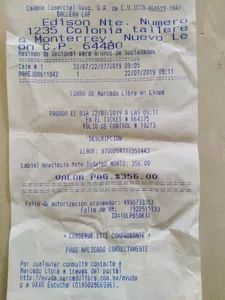 Aparece pago cancelado