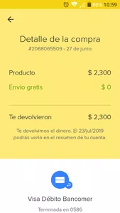 Mi devolución de dinero