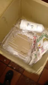 Producto en mal estado, se rego en la caja