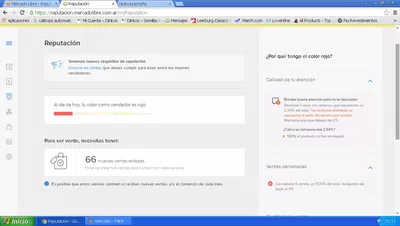 Reputacion mercadolibre
