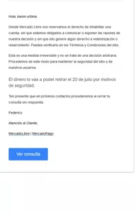 Mercadolibre no quiere liberar mi dinero y el plazo ya se vencio