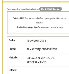 Envio a domicilio