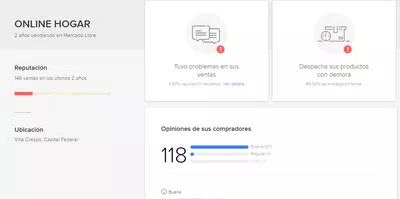 Mal efectuada la calificacion como vendedor