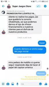 Estafa y amenaza