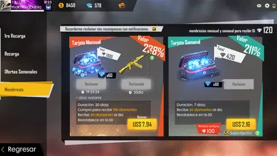 6 días perdidos membresía free fire