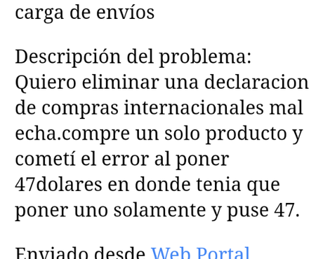 No me permite modificar la declaracion jurada mal echa