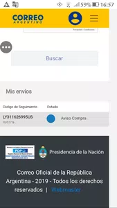 Envío no recibido hace 2 meses