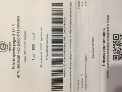 Necesito q me reintegren el dinero de la verificación policial