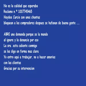 Bajan la reputacion sin comprobar quien miente en un reclamo administrativo?