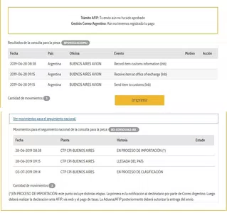 ¡no he recibido hasta la fecha cuatro productos internacionales que ya estàn en
