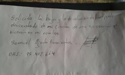 Q me den de baja y la devolución de mi plata