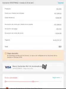 No me devolvieron el dinero