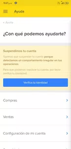 Cuenta suspendida