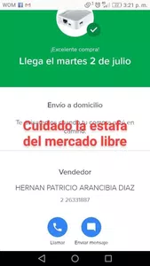 Me estafa con el producto