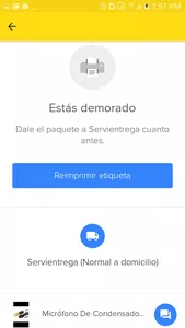 Ya envie el producto pero sigue como si no hubiera hecho el envío