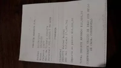 Comprobante de pago